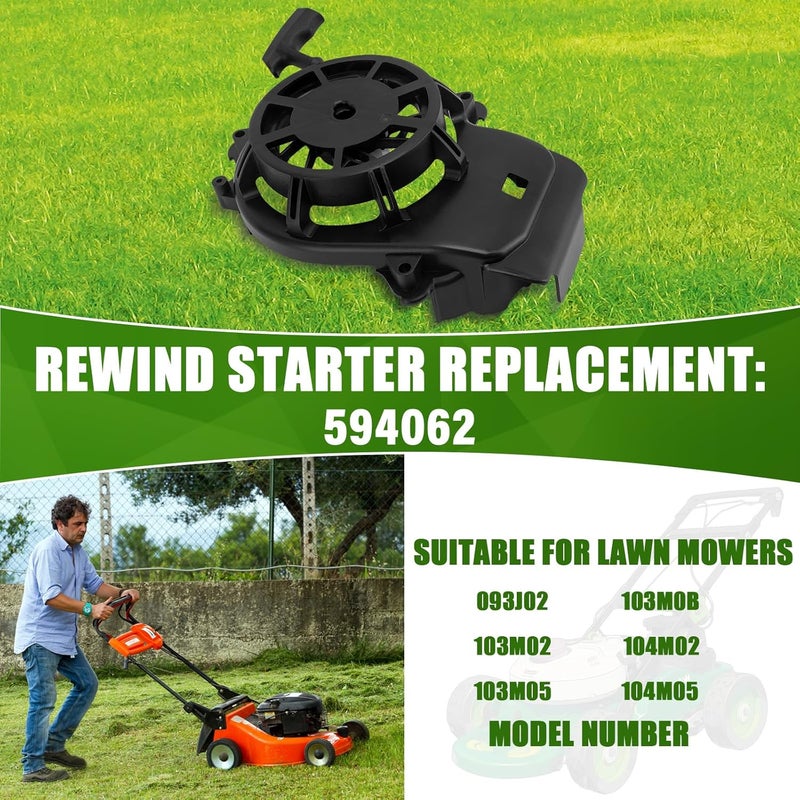 FAMANDY 594062 Recoil Starter Pull Start Assembly Rewind Starter for B&S 103m02 103m05 104m02 Lawn Mower - Image 2